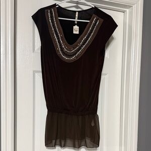 Chocolate Brown Top